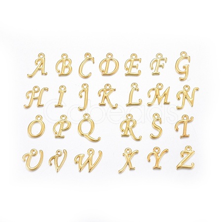 Alloy Letter Pendants PALLOY-X0037-68G-1