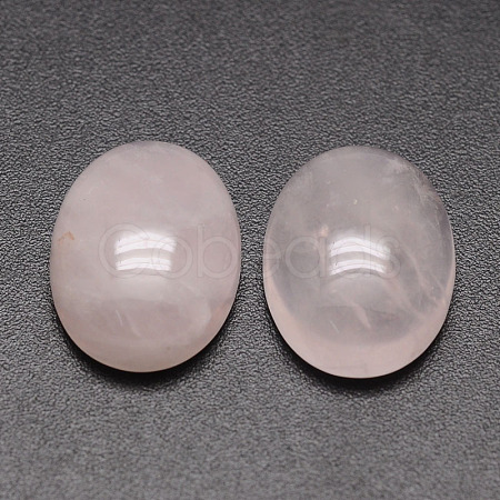Oval Natural Rose Quartz Cabochons G-K020-18x13mm-07-1