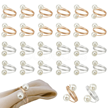 40Pcs 2 Colors Iron Napkin Rings AJEW-NB0008-09-1