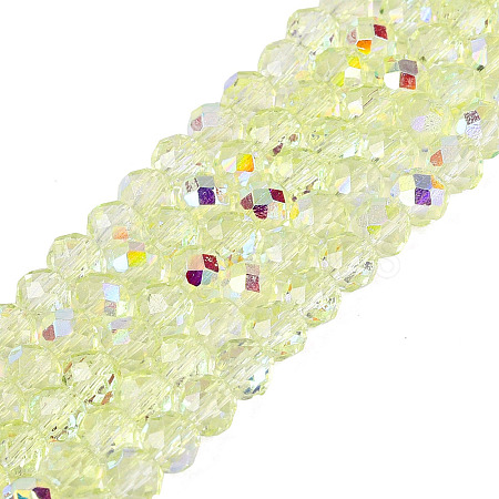 Transparent Glass Beads Strands EGLA-N016-4mm-07-1