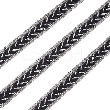 Hotfix with Two Rows Rhinestone DIY-BT0001-27-1