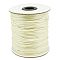 Nylon Cord, Satin Rattail Cord, for Beading Jewelry Making, Chinese Knotting, Ghost White, 2mm, about 50yards/roll(150 feet/roll)