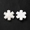 Christmas Opaque Resin Cabochons, Snowflake, Snowflake, 19x19x5.5mm