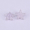 Transparent Acrylic Beads, Frosted, DIY Accessories, Clear, Star, Gainsboro, 16x16.5x9.5mm, Hole: 2.5mm