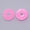 Opaque Resin Linking Rings, Imitation Donut, for DIY Accessories, Hot Pink, 16x5.5mm, Inner Diameter: 5mm