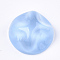 Resin Cabochons, Imitation Cat Eye, Waved Half Round, Light Sky Blue, 12x6.5mm