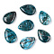 Natural Apatite Pendants, Teardrop Charms, 22.5~25x17~18x7mm, Hole: 1.6mm