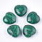 Synthetic Malachite Beads, No Hole/Undrilled, Heart, 29x30x14~15mm