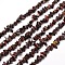 Natural Tiger Eye Chip Bead Strands, Dyed & Heated, 5~8x5~8mm, Hole: 1mm, about 31.5 inch