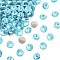 Preciosa&reg MAXIMA Crystal Round Stones, Czech Crystal, Bicone(436 11 177 Rivoli), Dura Foiling, 60010 Aqua Bohemica, SS47(10.55~10.9mm)