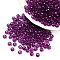 Transparent Acrylic Beads, Faceted, Rondelle, Purple, 4x3.5mm, Hole: 1.5mm, about 14000pcs/500g