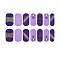 Full Cover Ombre Nails Wraps, Glitter Powder Color Street Nail Strips, Self-Adhesive, for Nail Tips Decorations, Lilac, 24x8mm, 14pcs/sheet