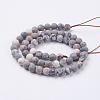 Natural Pink Zebra Jasper Beads Strands G-J376-46F-6mm-2