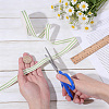 Cotton Stripe Pattern Ribbon OCOR-WH0078-550D-3