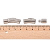 Tarnish Resistant Column 304 Stainless Steel Matte Bayonet Necklace Clasps X-STAS-I013-6mm-A-4