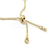 Adjustable Brass Round Beaded Slider Bracelets BJEW-D039-31D-G-3