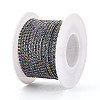 Iron & ABS Imitation Pearl Cup Chains CH-T007-01A-03-2