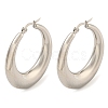 Tarnish Resistant 202 Stainless Steel Hoop Earrings EJEW-H003-41P-1