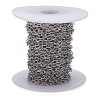 Tarnish Resistant 304 Stainless Steel Cable Chains CHS-K001-96-3.5mm-6