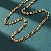 3.8MM 304 Stainless Steel Twisted Chain Necklaces NJEW-P346-02G-2