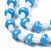 Mushroom Handmade Lampwork Beads Strands LAMP-R116-19A-4