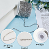 5M 304 Stainless Steel Paperclip Chains CHS-BM0001-09-6