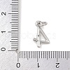 Brass Micro Pave Clear Cubic Zirconia Charms KK-P339-27P-04-3