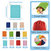 11Pcs 11 Colors Rectangle Cloth Packing Pouches ABAG-TA0001-87C-5