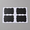 Black PVC Self-Adhesive Sticker DIY-WH0430-587-1