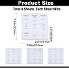 4 Sheets PVC Adhesive Coffee Syrup Label Stickers STIC-WH0003-011-2