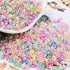 Electroplate Transparent Glass Seed Beads SEED-S042-16A-09-1