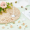 40Pcs Wooden Stud Earring Findings FIND-SC0008-96A-4