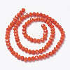 Opaque Solid Color Glass Beads Strands EGLA-A034-P2mm-D03-2