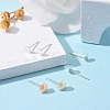 925 Sterling Silver Round Flat Pad Stud Earring Findings STER-T002-200S-7