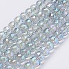 Electroplate Glass Bead Strands EGLA-P027-FR06-1