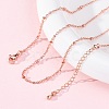 Brass Satellite Chains Necklaces for Women NJEW-D302-61RG-1