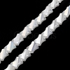 Electroplated Glass Beads Strands GLAA-G092-A-03-2