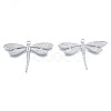 Non-Tarnish 304 Stainless Steel Pendant Rhinestone Settings STAS-N098-196P-1