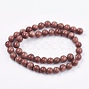 Synthetic Goldstone Bead Strands X-G-R193-04-8mm-2