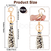 Imitation Leather Tassel Keychains KEYC-WH20005-004-2
