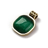 Real 14K Gold Plated 304 Stainless Steel Pendants STAS-R005-01G-01-2