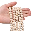 Natural Fossil Beads Strands X-G-E110-10mm-2-5