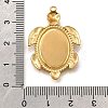 304 Stainless Steel Pendant Cabochon Settings STAS-C122-16B-G-3