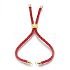 Cotton Cord Bracelet Making KK-F758-03-G-2