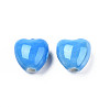 Glazed Porcelain Beads X-PORC-T007-21-3
