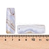 Natural Blue Lace Agate Pendants G-K381-19B-3