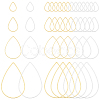 160Pcs 8 Styles Brass Linking Rings KK-ME0003-04-1
