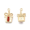 Alloy Rhinestone Pendants FIND-A017-48LG-1