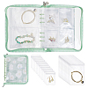 PVC Loose Leaf Jewelry Storage Bag ODIS-WH0038-90A-1