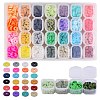 134.4g 28 Colors Handmade Polymer Clay Beads CLAY-SZ0001-34-1